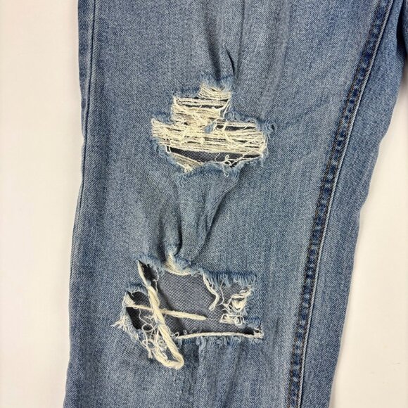 Wild Fable Highest Rise Straight Jeans Womens Size 12 Blue Denim Cotton Blend - Picture 7 of 12